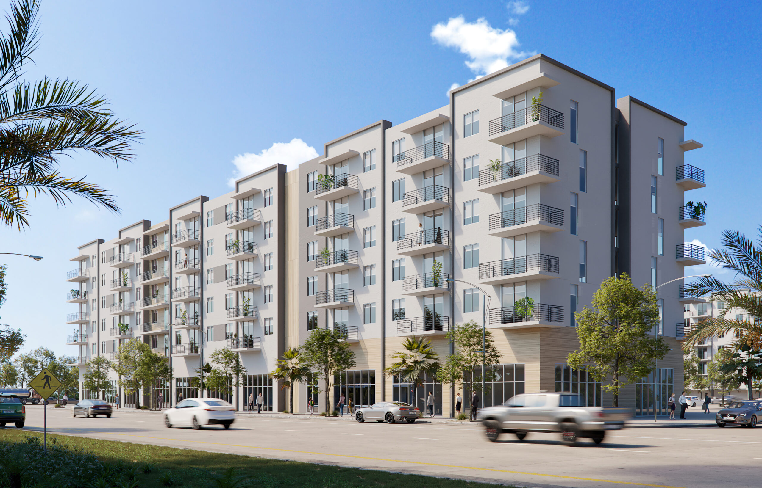 Northside Town Station multifamily development in Miami by Strategic Group
